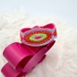 Preview: Armband in silber/pink/neon, 19cm lang